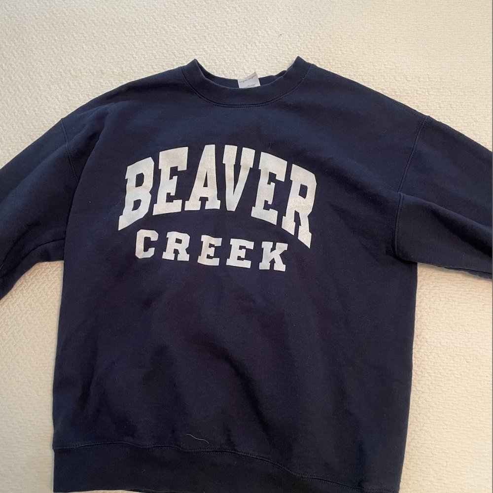 Cute, Navy Beaver Creek Crew Neck
